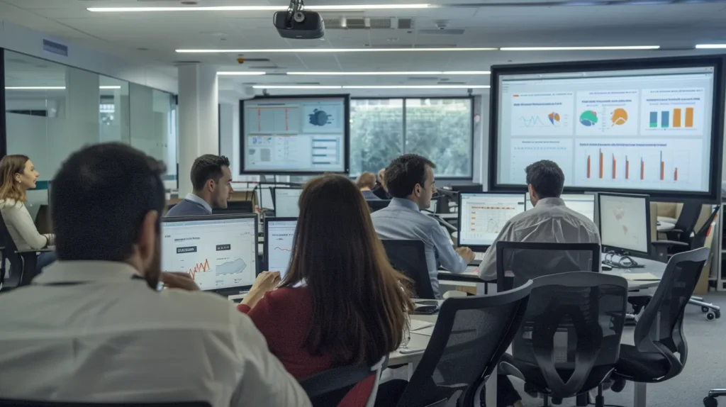 profesionales realizando consultoria de marketing digital